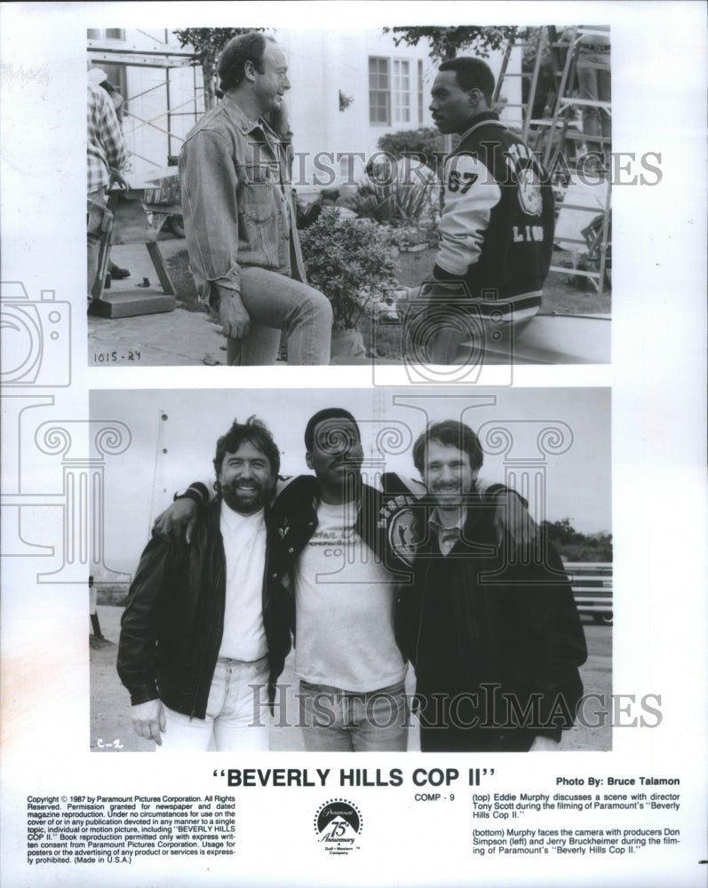 1987 Press Photo Beverly Hills Cop II Film