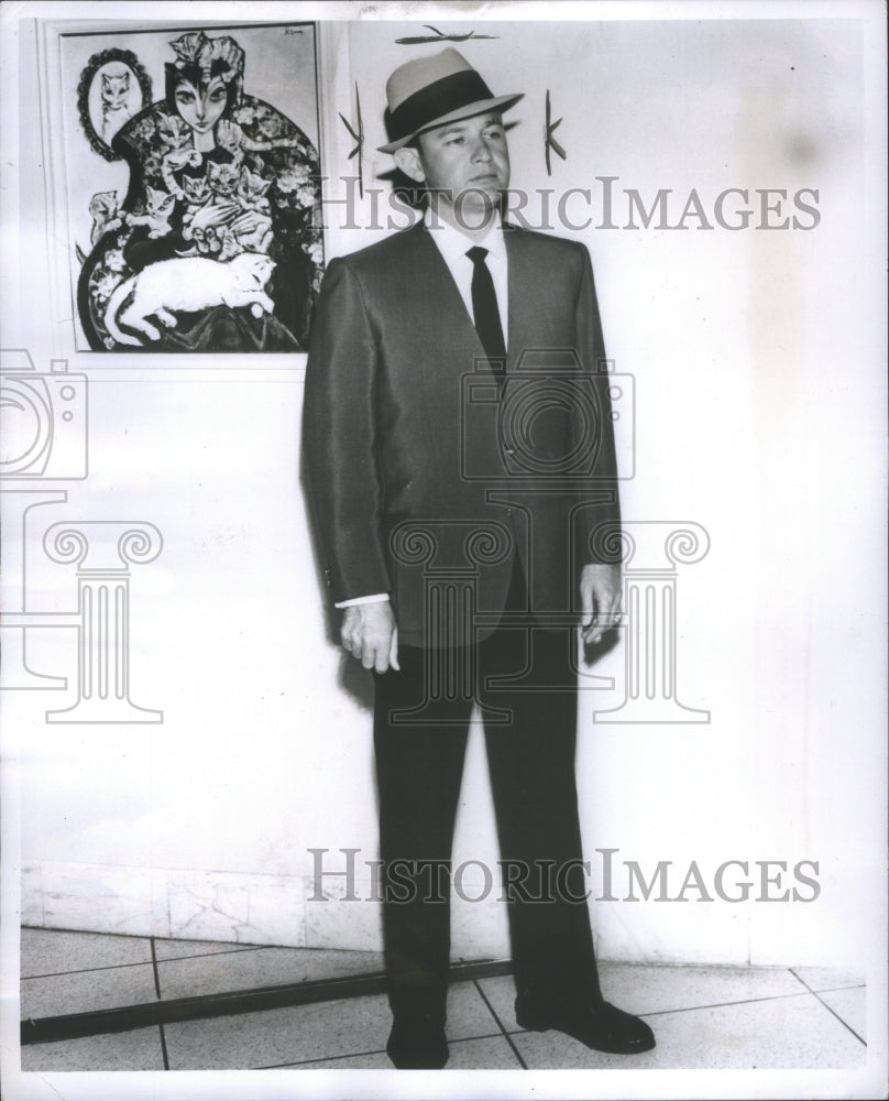 1959 Press Photo Cardigan Style Jacicet, made of Nine-o