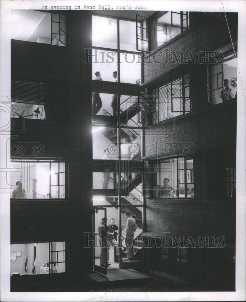 1958 Press Photo University of Detroit Residence Hall