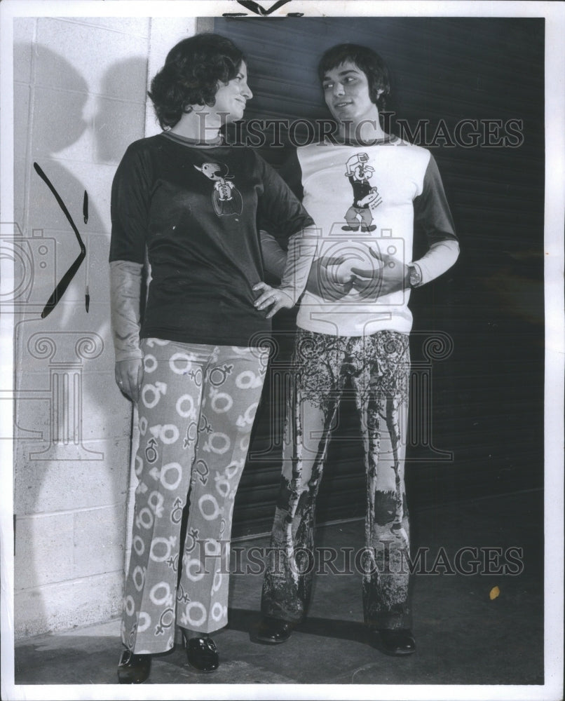 1971 Press Photo Fashion Men&#39;s