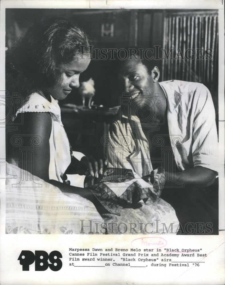 1977 Black Orpheus Cannes Film Lead Actors - Historic Images