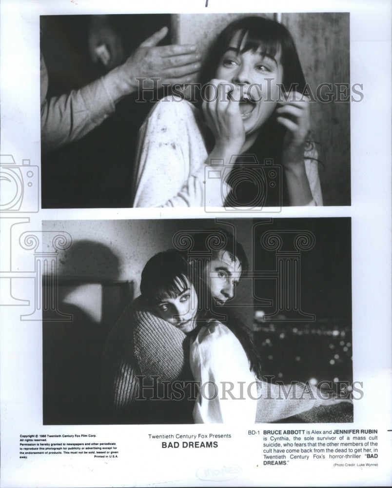 1988 Bad Dreams Film Comfort Scream Scenes - Historic Images