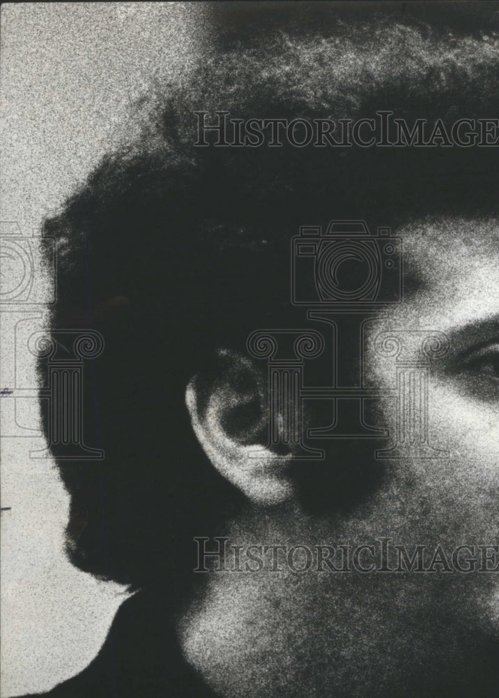 1976 Press Photo Pianist Daniel Barenboim Part Of Face