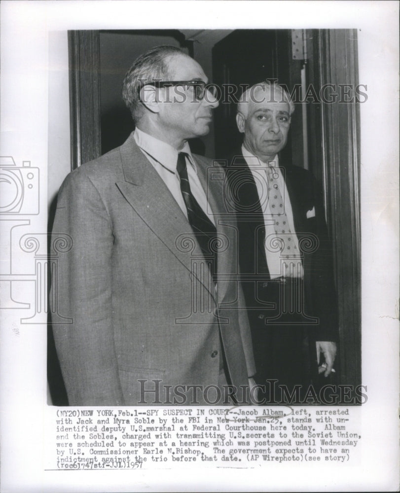 1957 Press Photo Jacob Albam