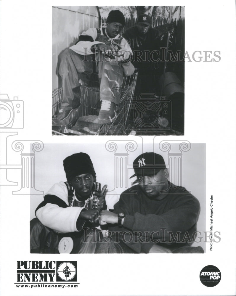 1999 Press Photo Public Enemy Entertainers Two Shots