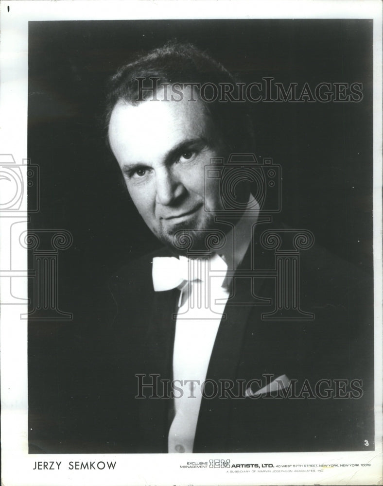 1986 Press Photo Jerzy Semkow Polish Conductor