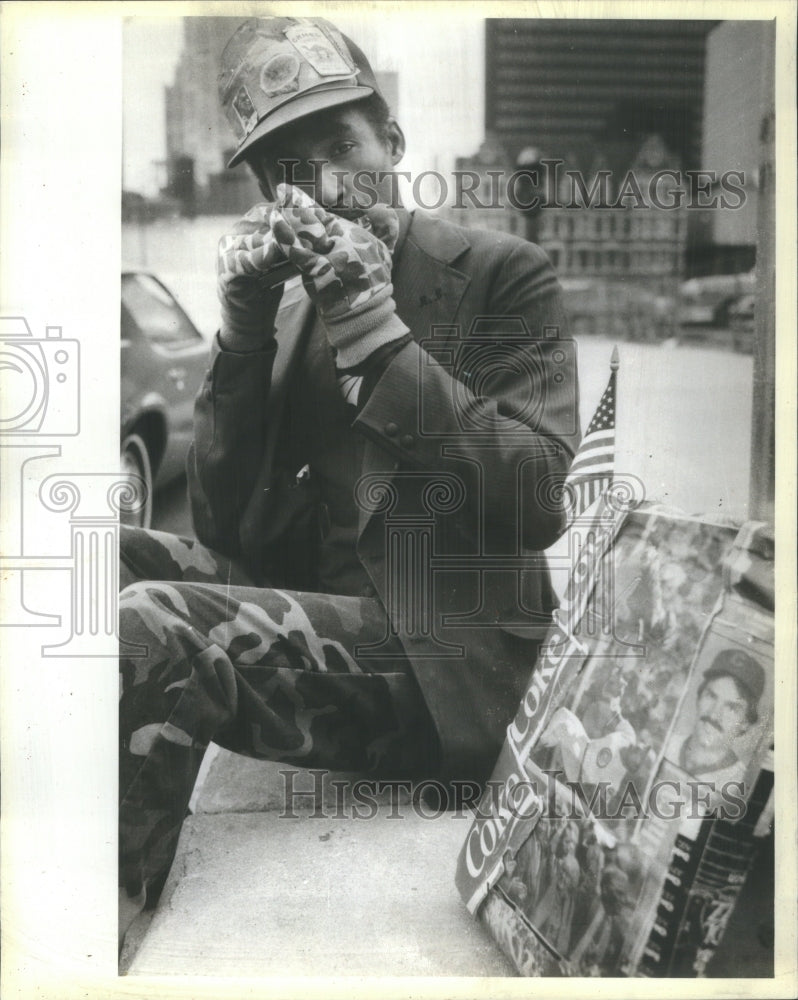 1984 Jimmy Baker Street Musician - Historic Images