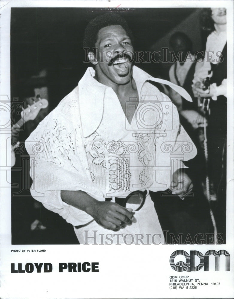 1970 Press Photo Singer Lloyd Price