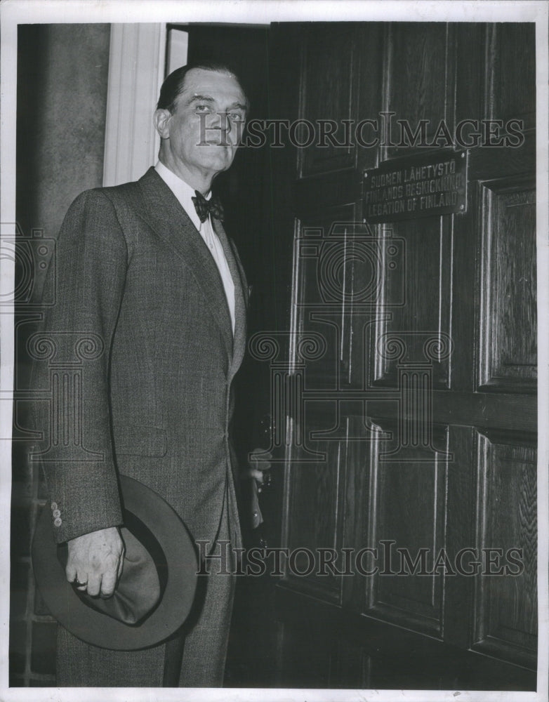 1944 Press Photo Finnih Minister Procope