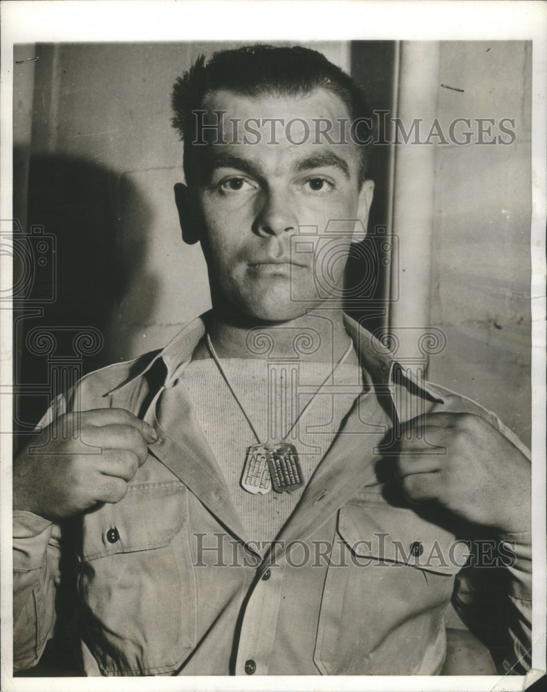 1942 Press Photo Sergant French L.Vineyard US Army