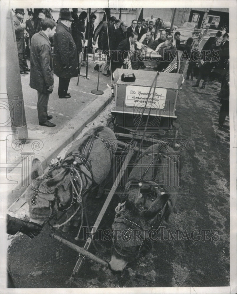 1969 Press Photo Gypsies queen&#39;s funeral