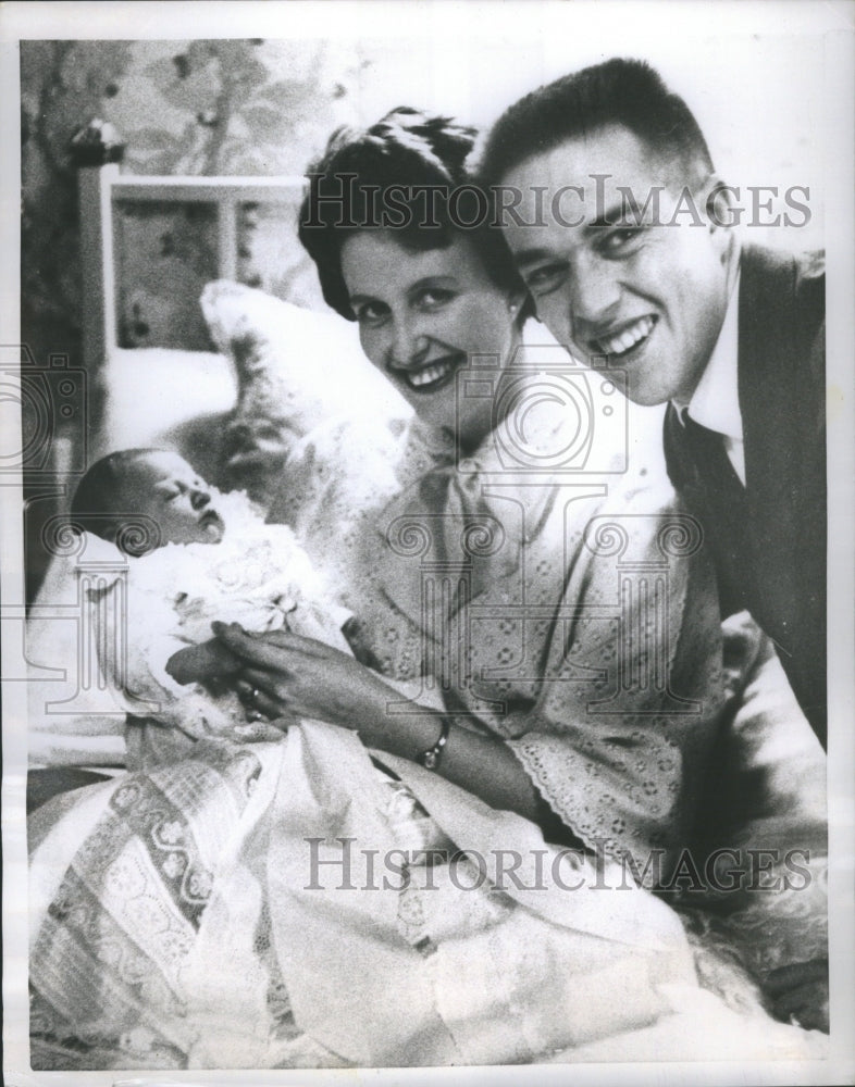 1959 Press Photo Princess Marie in mother arms