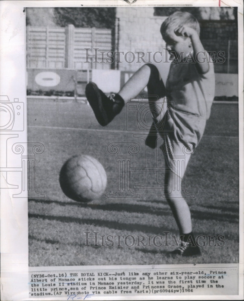 1964 Press Photo Prince Albert Monaco