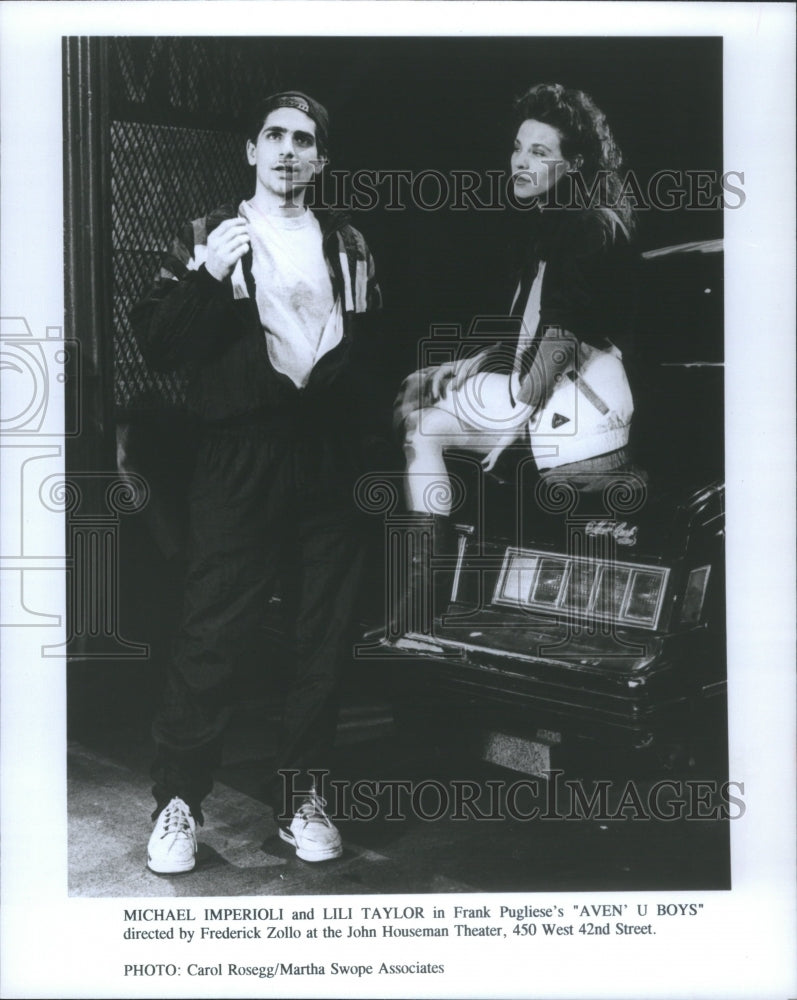 1993 Press Photo Evanstons Lili Taylor Aven U Boys John