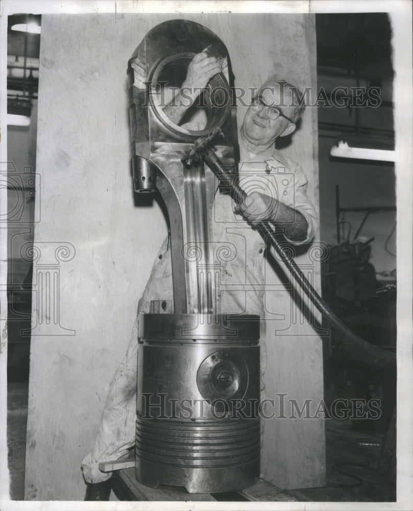 1955 Press Photo Big Clean Michael Bert 5966 S Lowe Ave