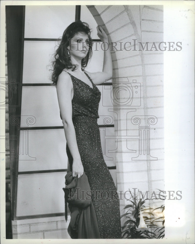 1983 Nolan Miller lavender Evening Gown - Historic Images