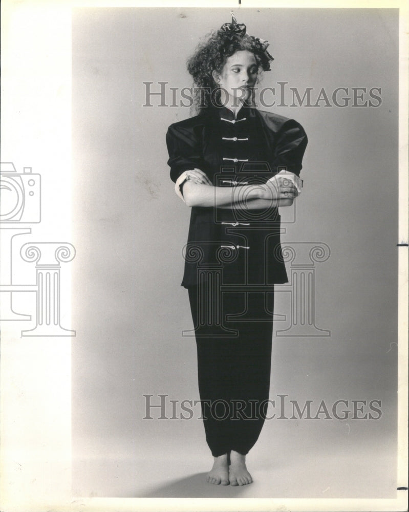 1984 Press Photo FASHIONS WOMEN TAI-KWAN-DO SUIT CLARK