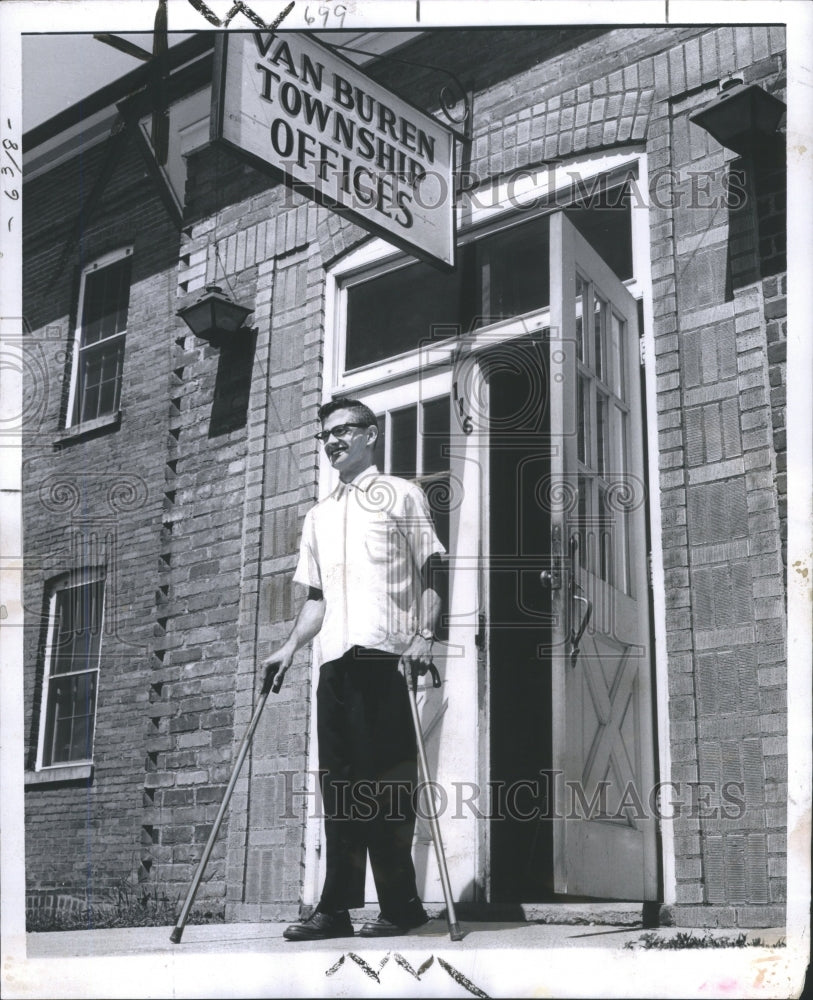 1960 Press Photo Freddie Birk Deputy Township Clerk