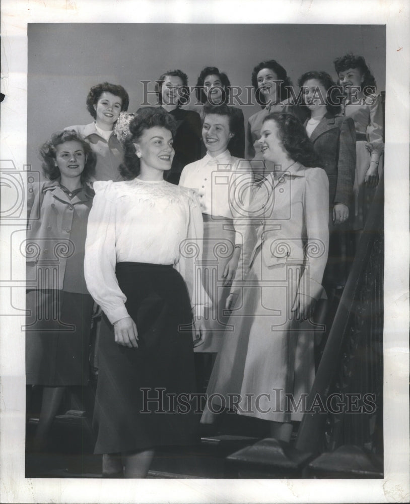 1948 Press Photo Western Electric Company Margie Patern