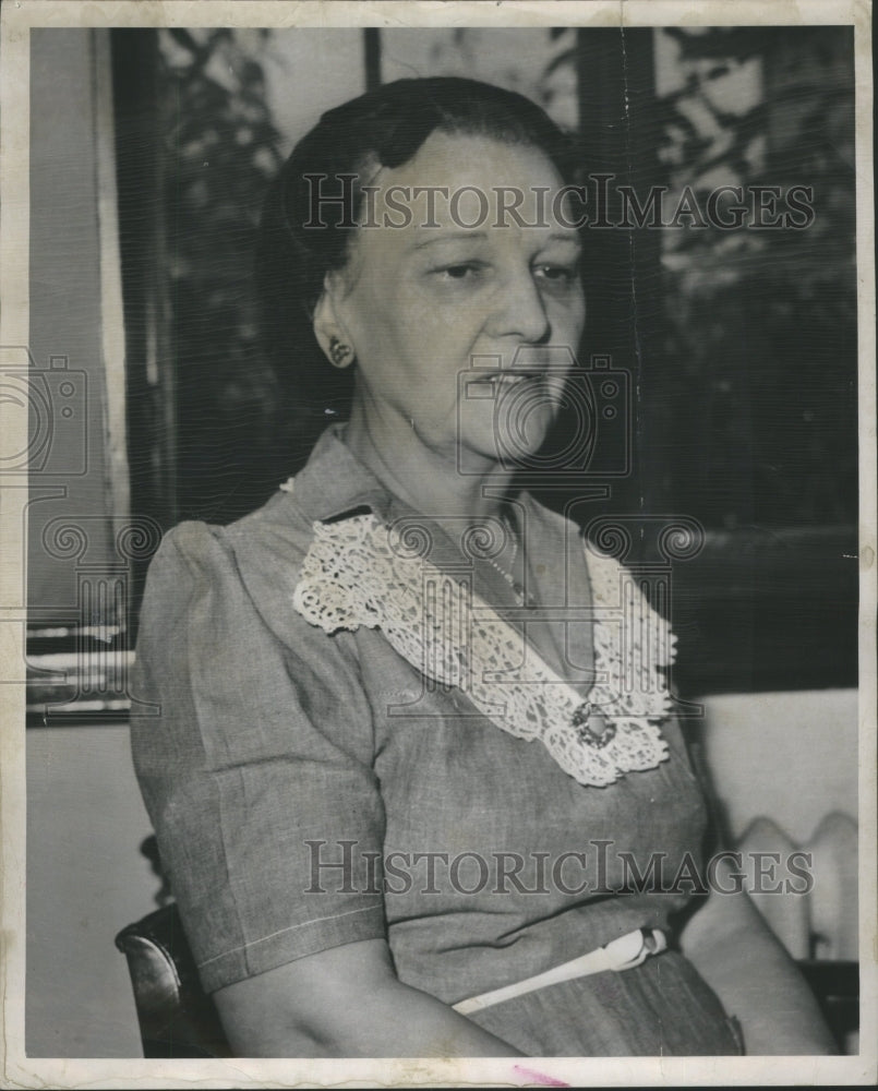 1948 Press Photo Mrs.Emory Storick Criminal