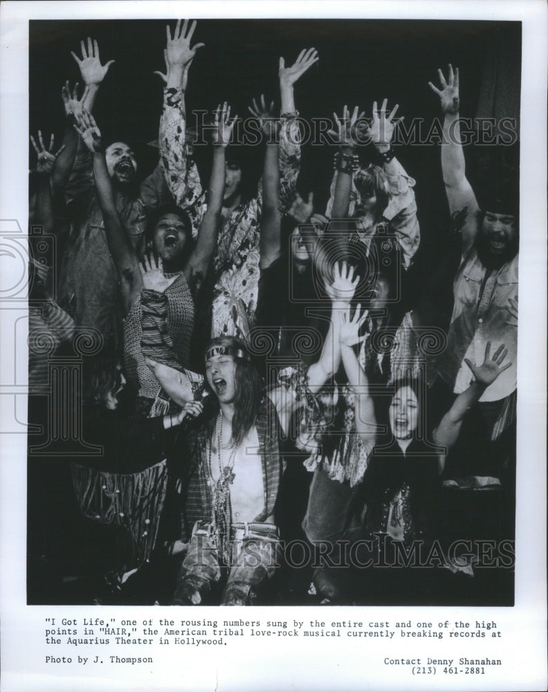 1960 Press Photo American Tribal Cast Singers Rouse