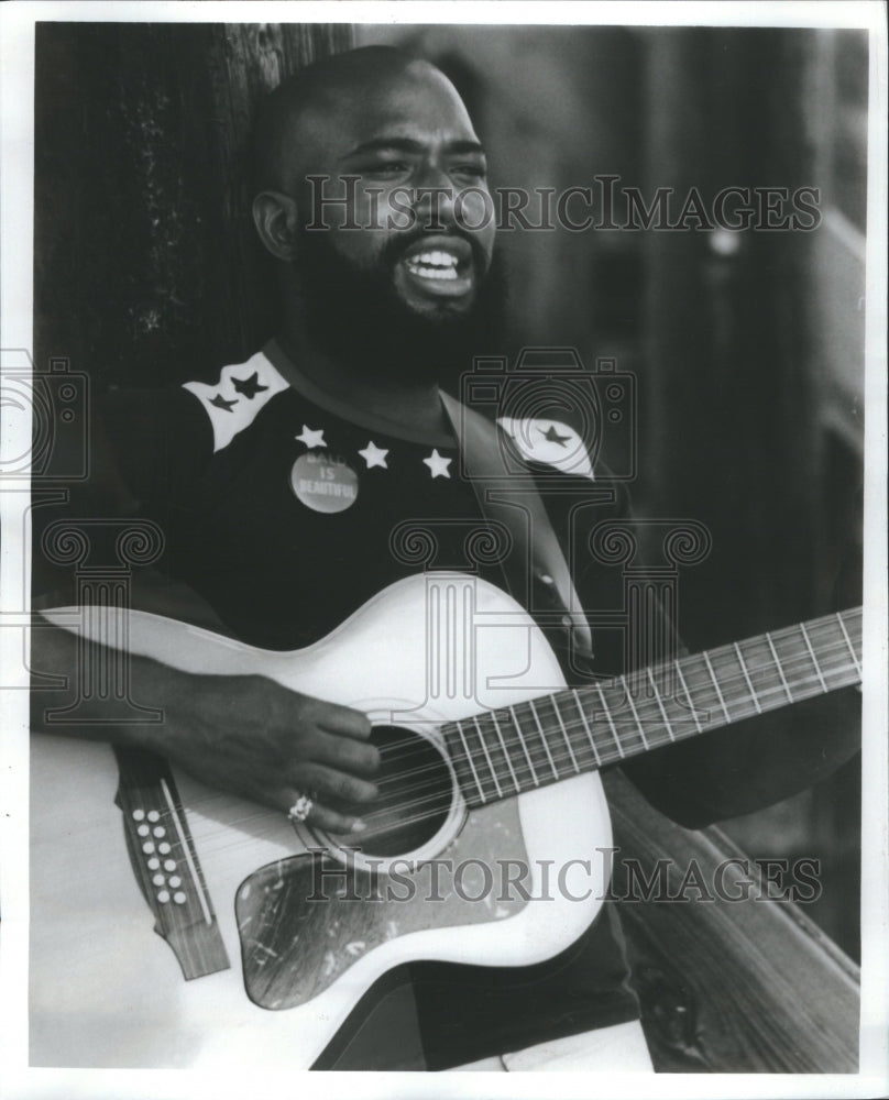 1975 Press Photo Josh White