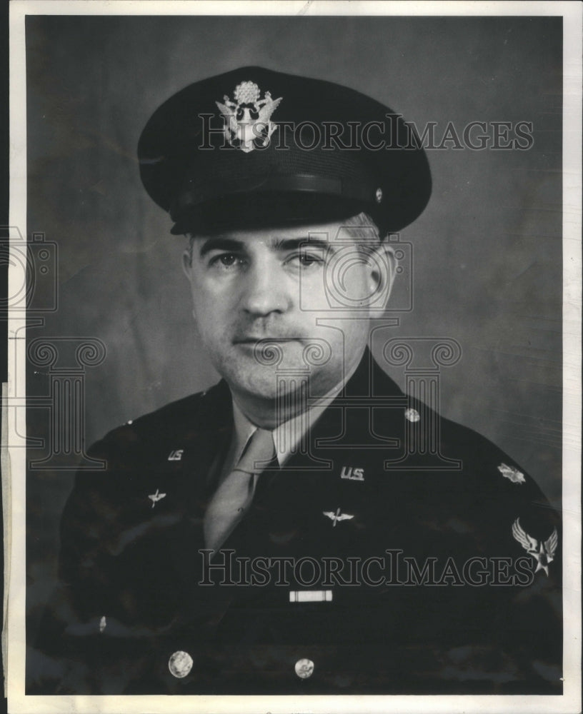 1943 Press Photo Lt Col Charles White Court Martial