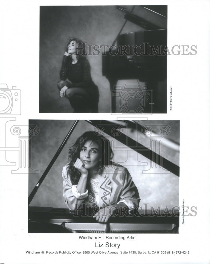 1993 Press Photo Liz Story American Pianist Musician