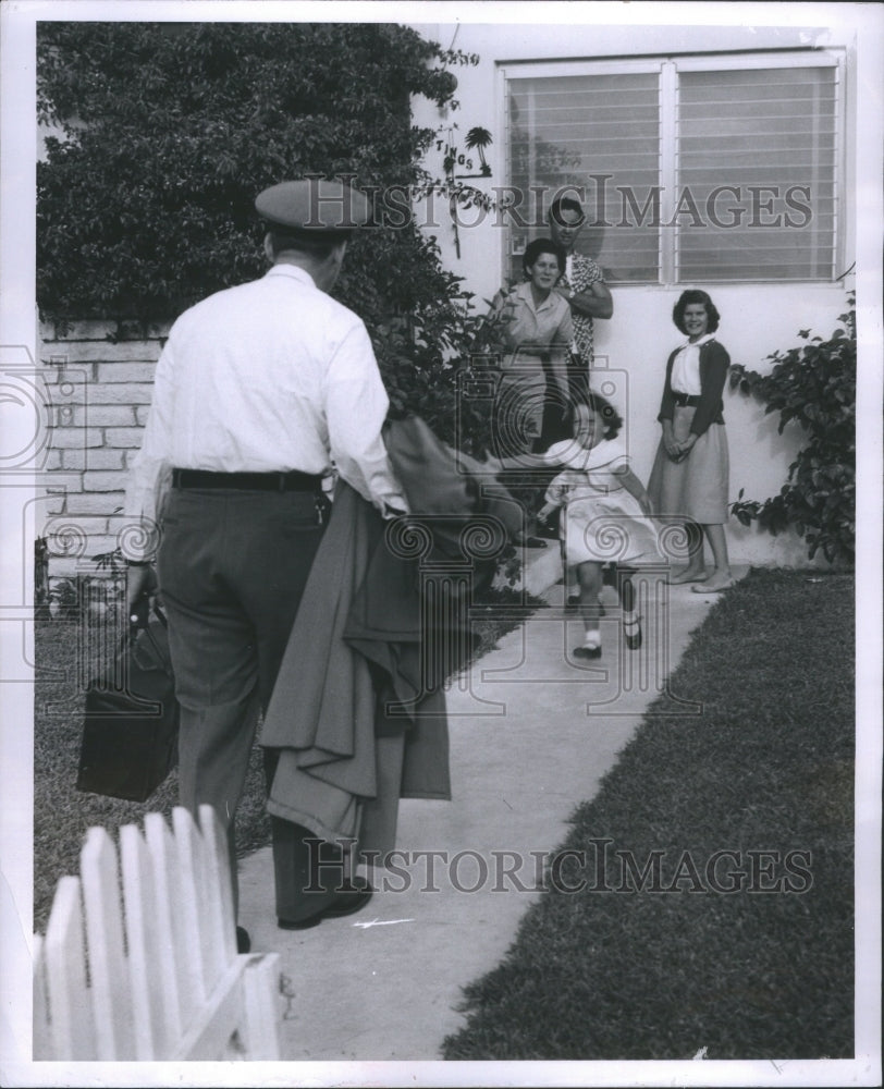 1956 Press Photo Robert harold Family Baby