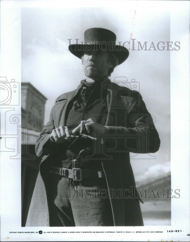 1996 Press Photo Pale Rider Eastwoods shaded Face