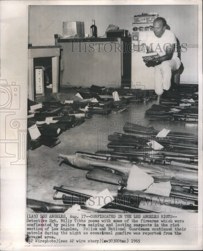 1985 Press Photo n this los angeies riots Detective