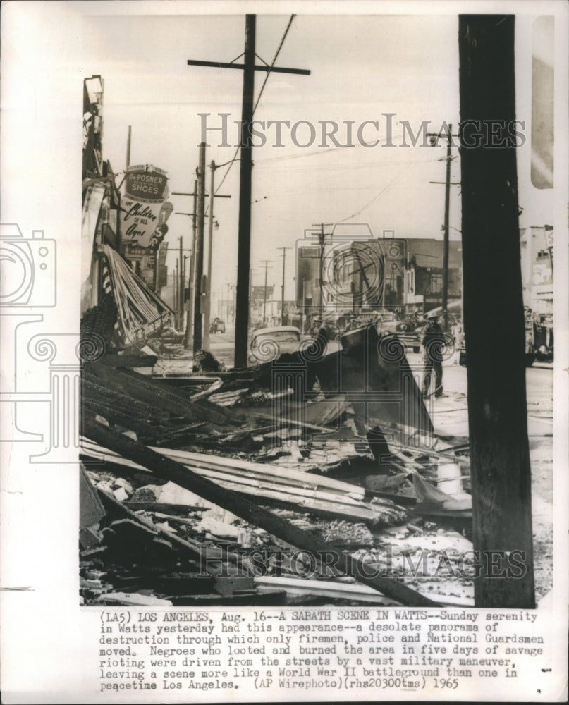 1965 Press Photo Sabath National Guardsman Fireman