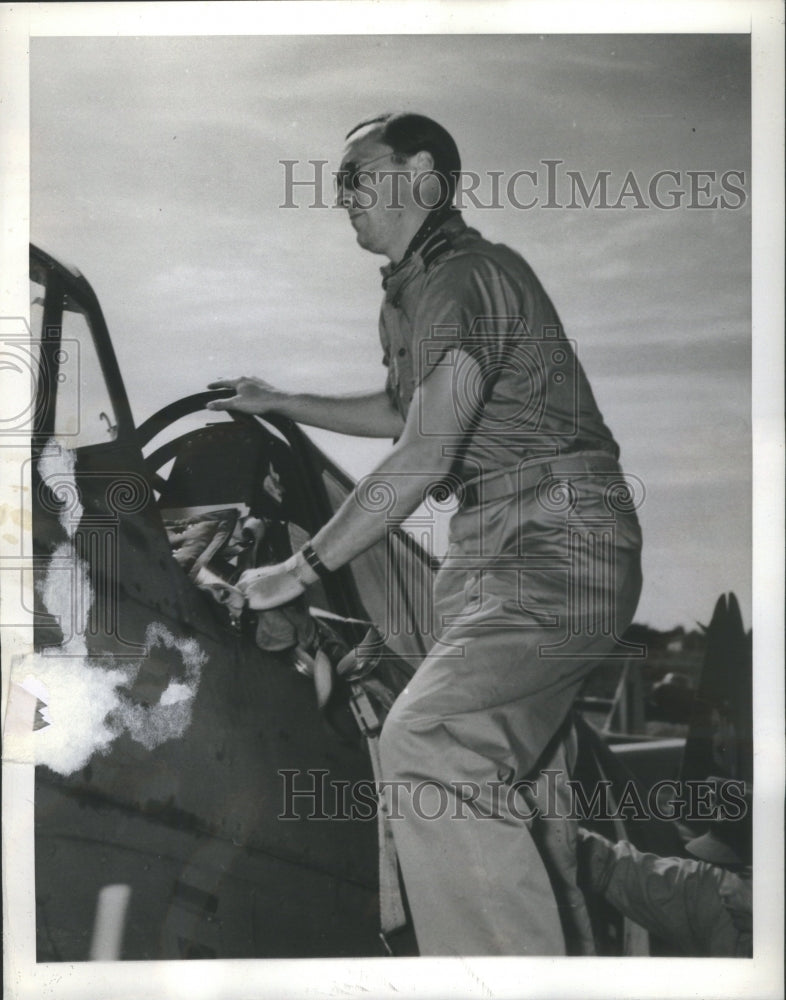 1943 Press Photo Prince Bernard Netherlands Canadian