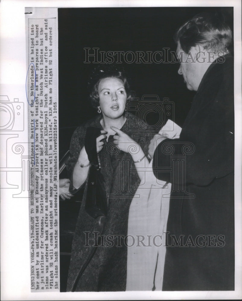 1965 Press Photo Beatrix Queen Netherlands Juliana