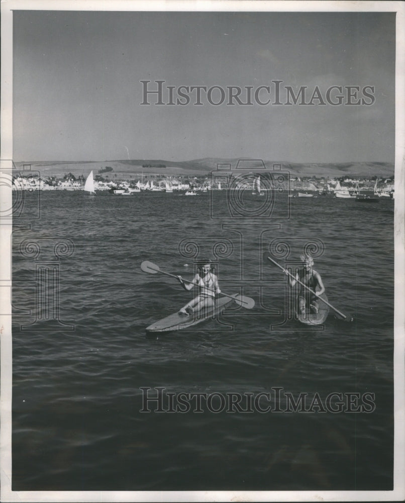 1968 A harbor or harbour atural or artifici - Historic Images