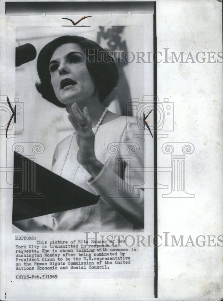 1969 Rita Hauner New York City United Natio  - Historic Images