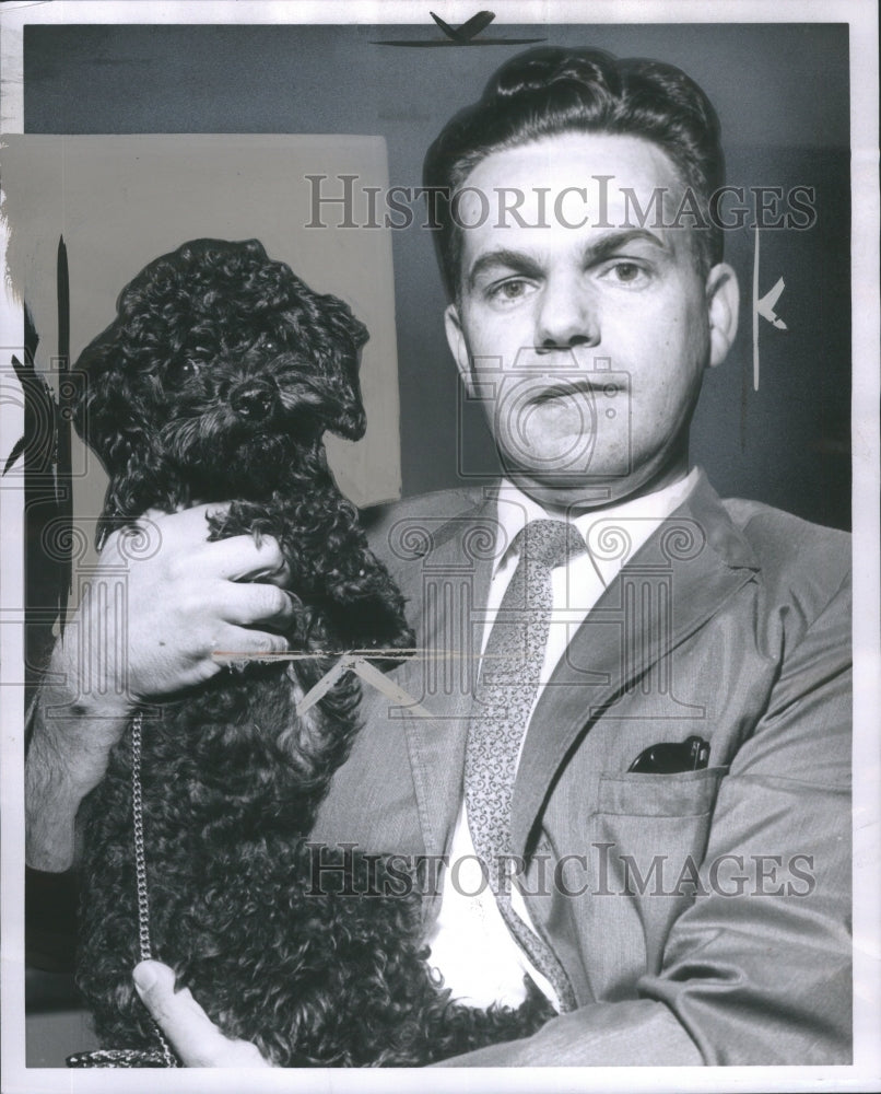 1963 Press Photo .Revarend George Hawk Dog