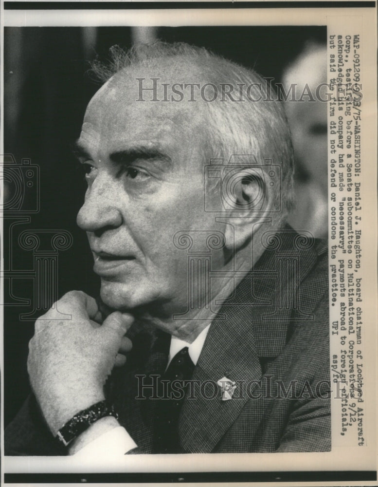 1975 Press Photo Daniel J. Haughton