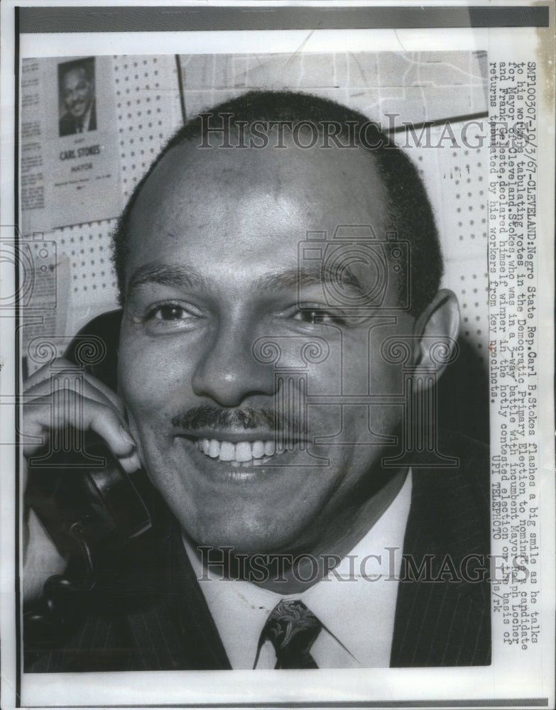 1967 Press Photo Carl B Stokes