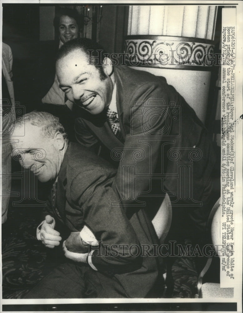 1971 Press Photo CarlStokes Politician