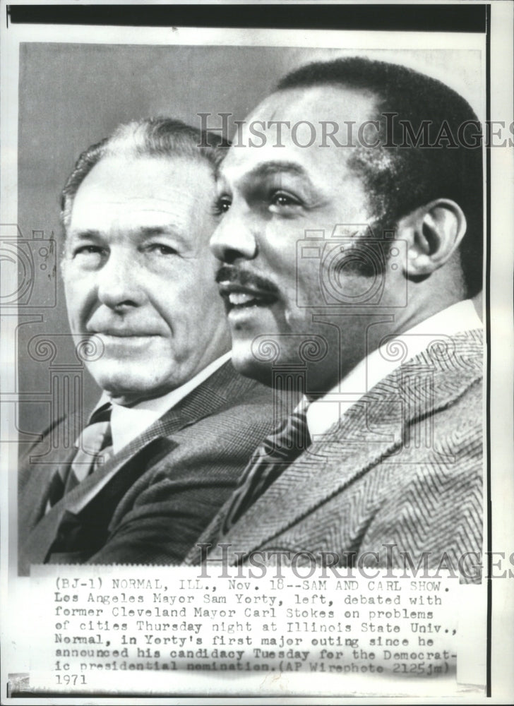 1974 Press Photo Carl B Stokes American Politician