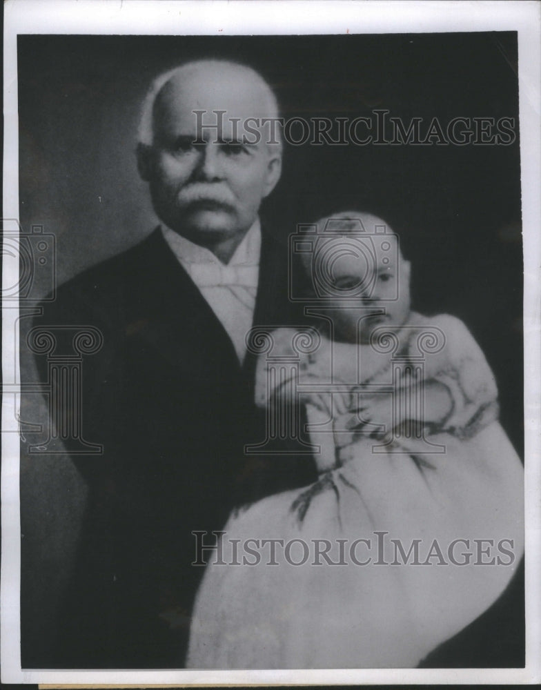 1952 Press Photo Baby Adlai Stevenson Grandfather