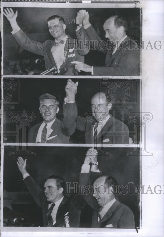 1956 Press Photo Adlai E Stevenson American politician