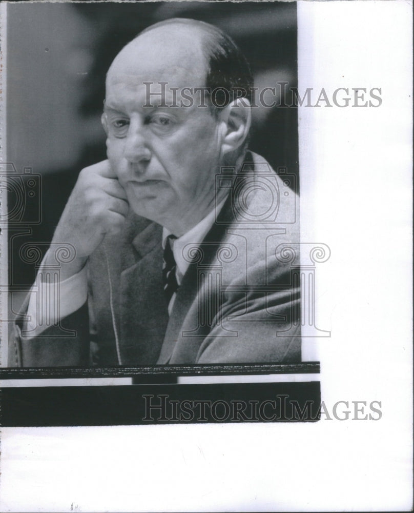 1963 Press Photo Adlai Stevenson American politician