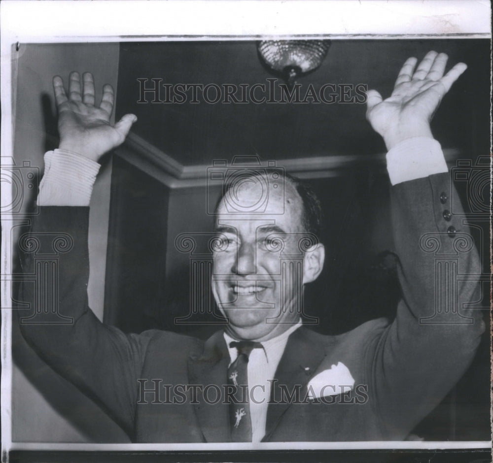 1958 Press Photo Adlai E Stevenson American Politician