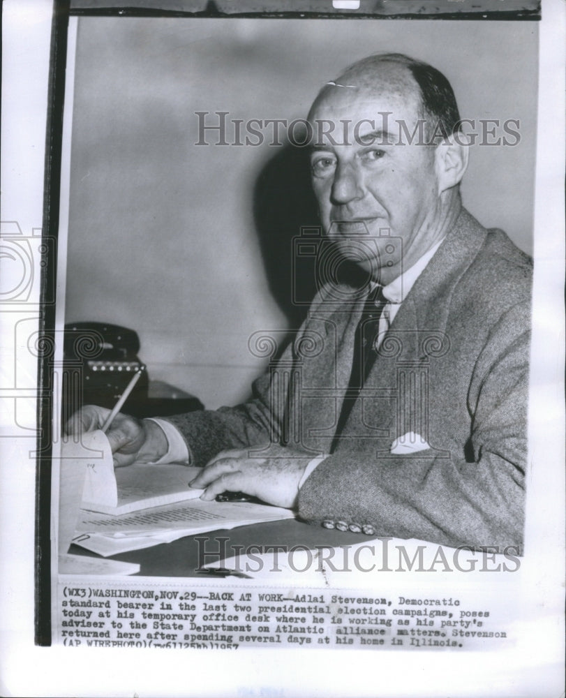 1937 Press Photo Adlai E Stevenson American politician