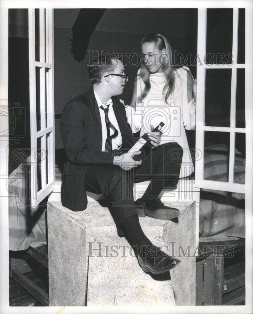 1969 Press Photo Barefoot Park Dave collins Neil Simon