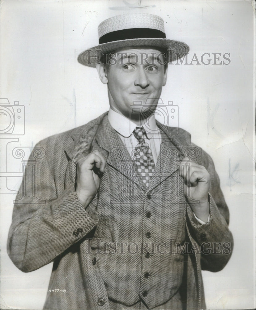 1956 Press Photo Alan Young Actor Aaron Slick Punkin