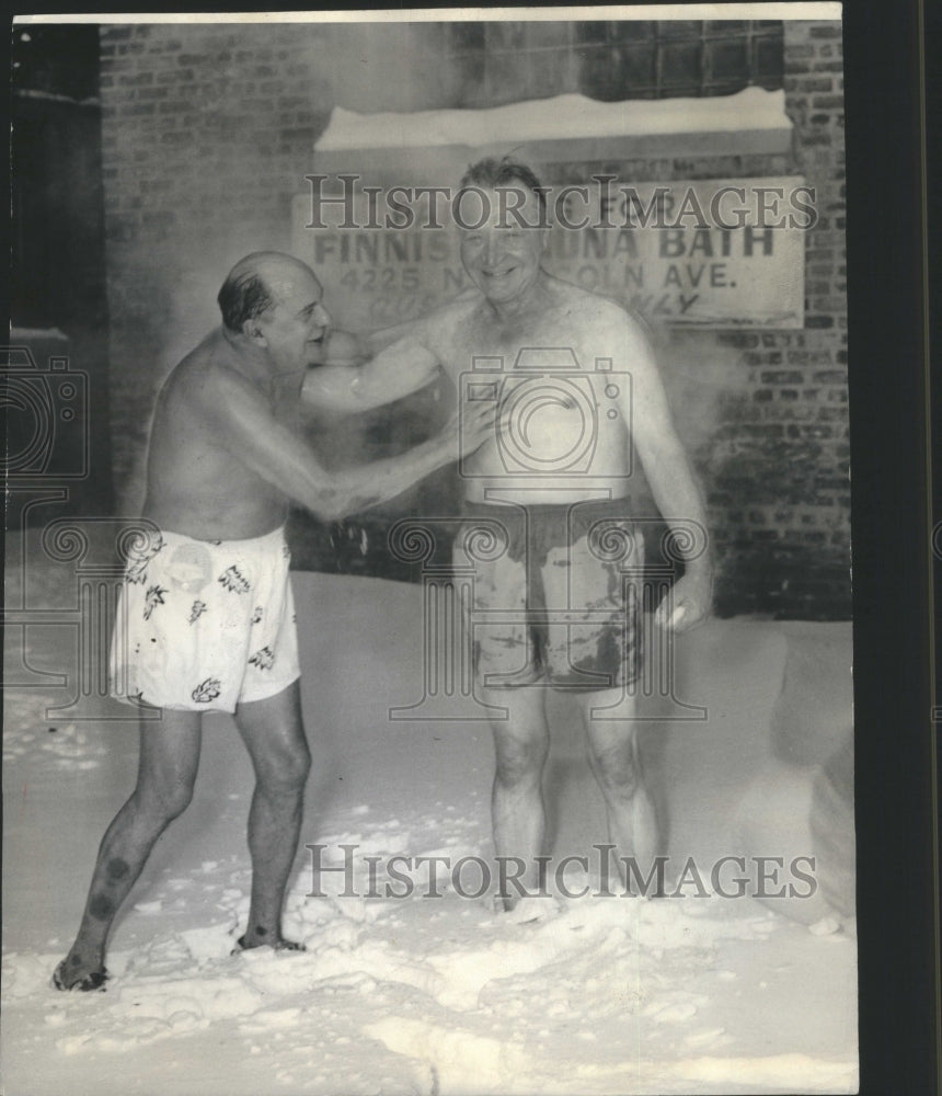 1965 Press Photo Guy Lansdale Hank Laakko Snow Zero