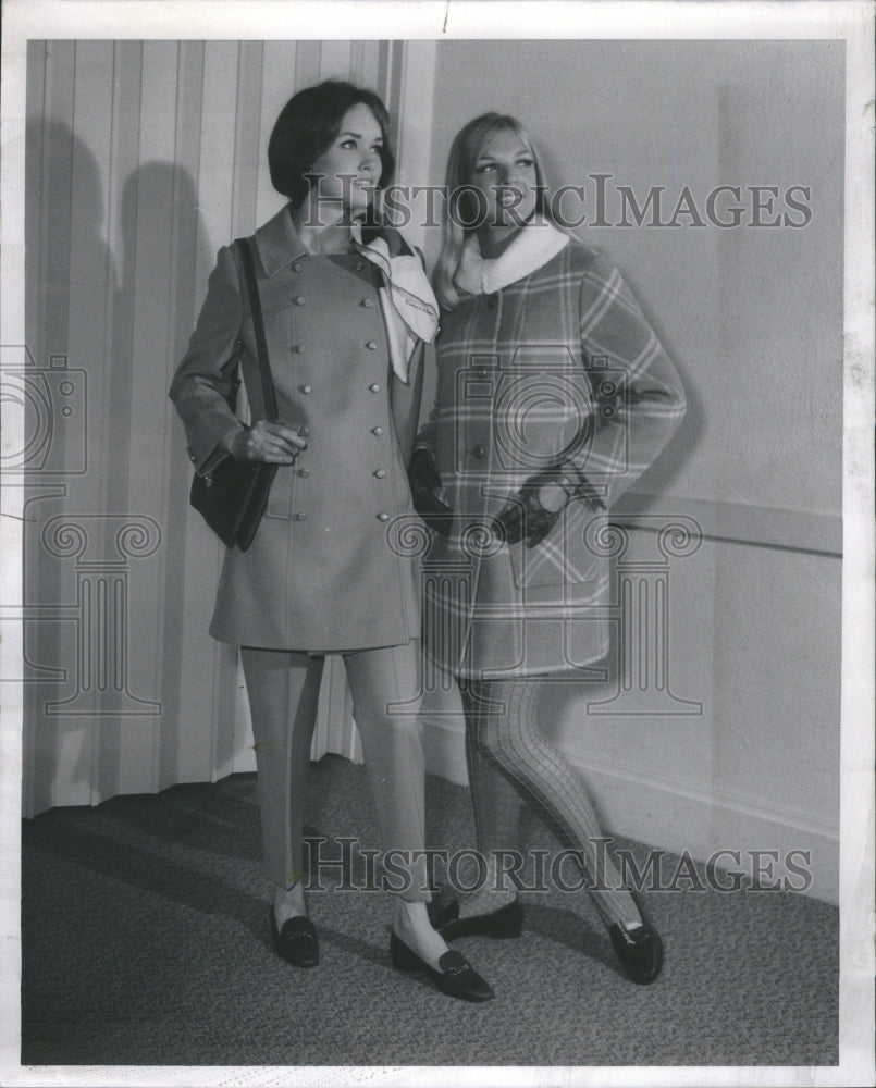 1967 Press Photo Double Breasted Hacking Jacket Pant